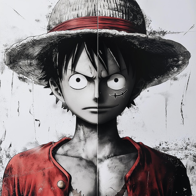 A split image comparing a well-known Shonen Jump manga like 