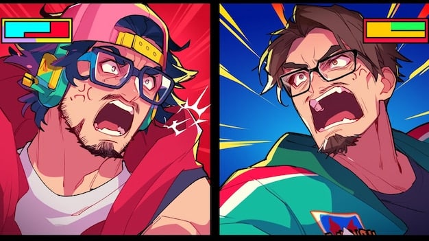 A split panel image; on one side, a classic Shonen Jump character with exaggerated anime features and dynamic action lines; on the other side, a Western comic book character with a more realistic anatomy and detailed shading.