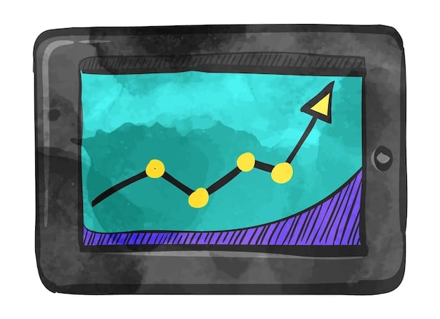 A digital illustration depicting a stylized graph showing a sharp, upward trending line, labeled 