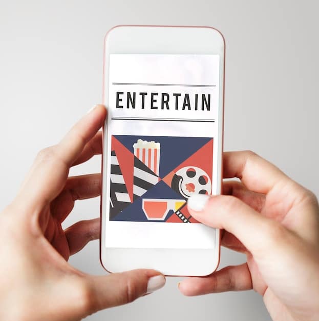 A smartphone displaying a streaming app interface with personalized content recommendations based on user's viewing history.
