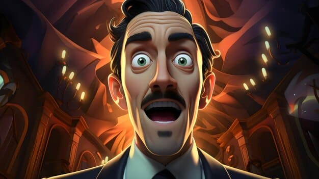 A striking visual representation of a plot twist: a character looking surprised or conflicted, surrounded by shattered narrative elements that hint at broken expectations, with glowing, unconventional paths diverging in the background.